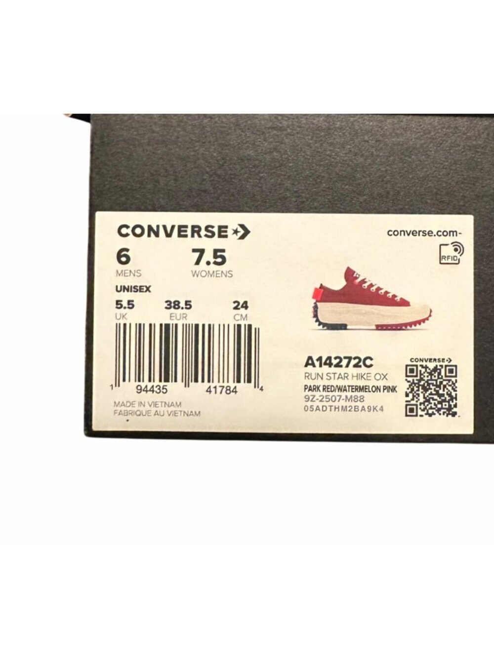 ❤️Converse Run Star Hike Ox Low Platform Sz 7.5 Womens Shoes Sneaker New A14272C - Picture 9 of 12